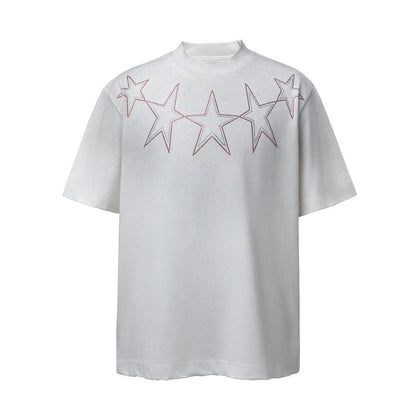 Star Rhinestone Short Sleeve T-Shirt WN26753