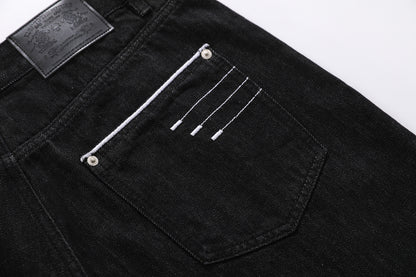 Raw Wash Wide Leg Denim Half Pants WN25701