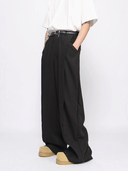 Wide-Leg Straight Tuck-in Trousers WN10916