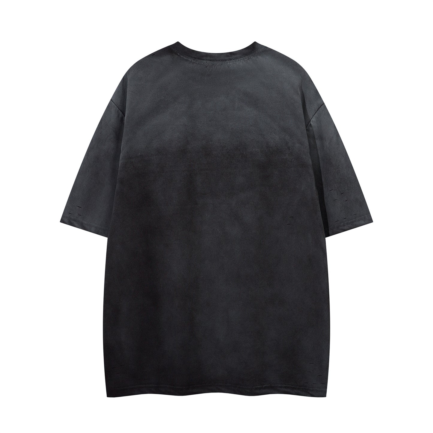 Washed Damage Graphic Print Short Sleeve T-Shirt WN26968