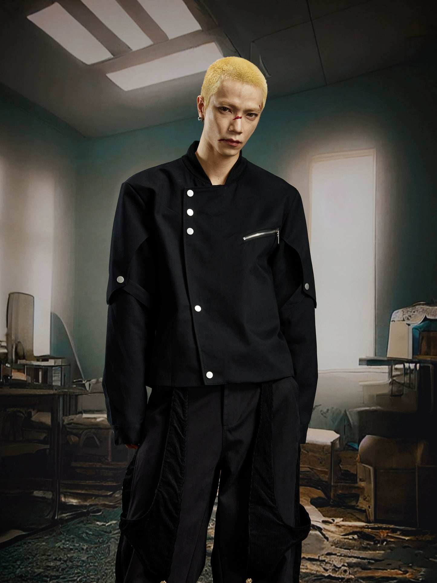 Deconstruction Patchwork Jacket WN21378