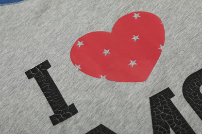 Graphic Letter Polka Dot Print Long Sleeve T-Shirt WN25397