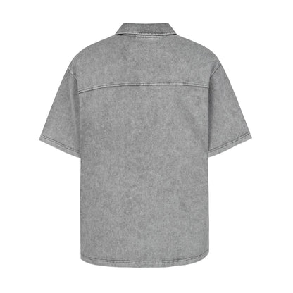 Washed Pleat Short Sleeve Polo Shirt WN26782