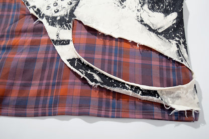 Plaid Graphic Number Polo Shirt WN28092