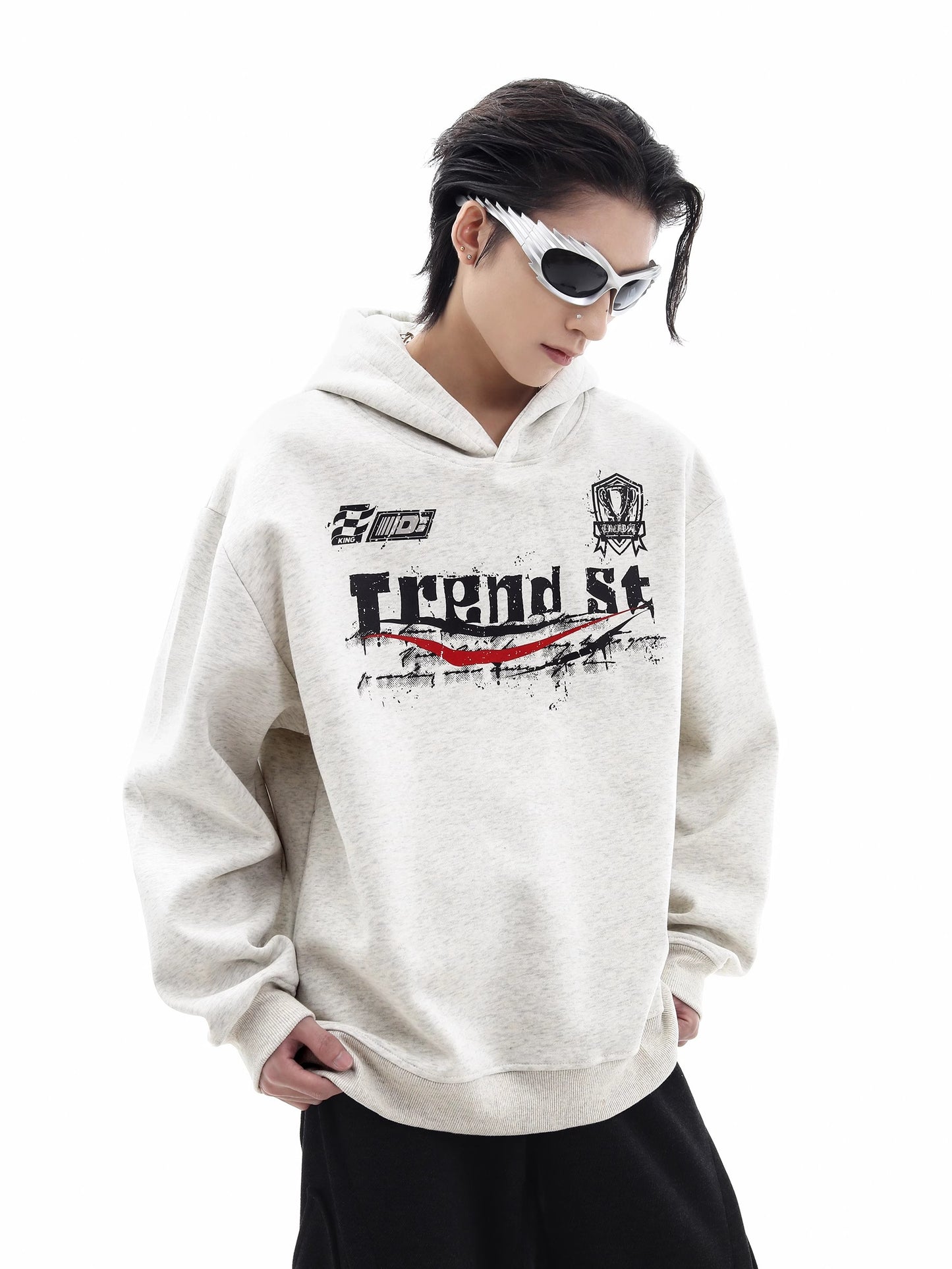 Graffiti Letter Print Pullover Hoodie WN10502