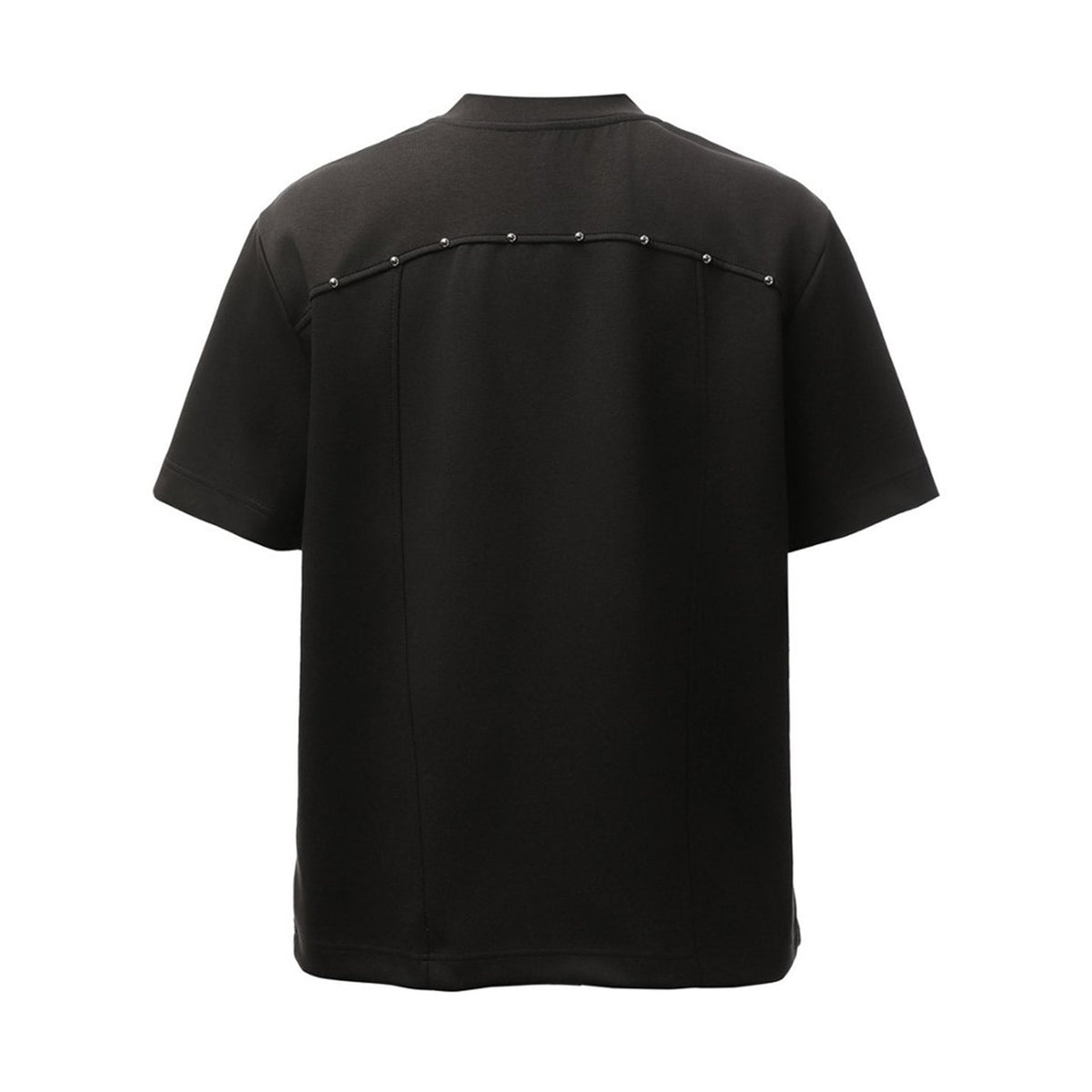 3D Tailoring Stud Letter Embroidery Short Sleeve T-Shirt WN26933