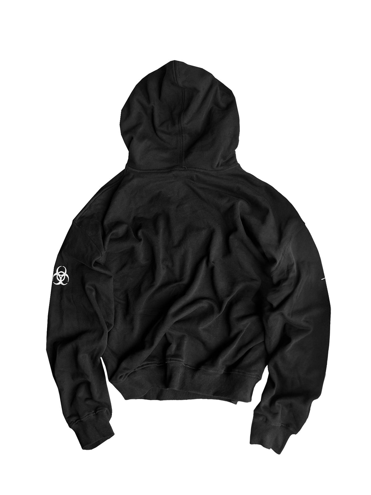 Biohazard Script Print Pullover Hoodie WN27067