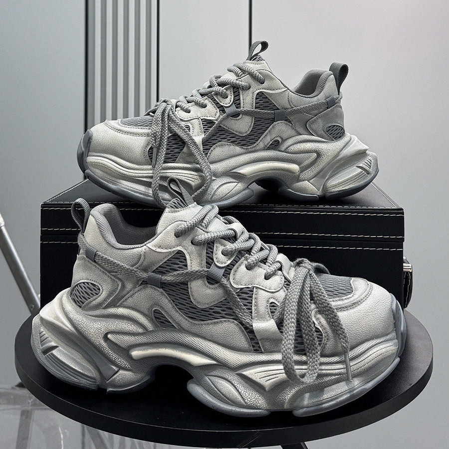 Mesh Panel Chunky Sole Sneakers WN24609