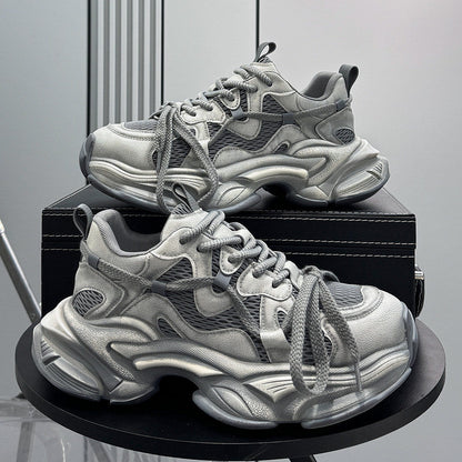 Mesh Panel Chunky Sole Sneakers WN24609