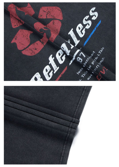 Graphic Letter Print Short Sleeve T-Shirt WN26244