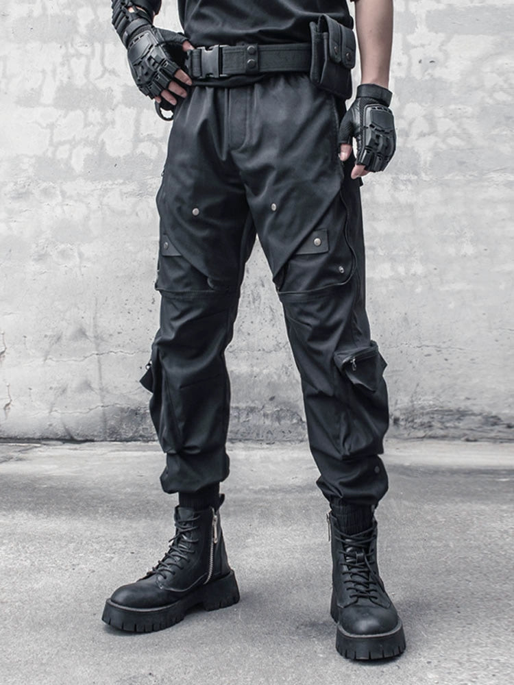 Functional Multi-Pocket Cuffed Cargo Pants WN22441