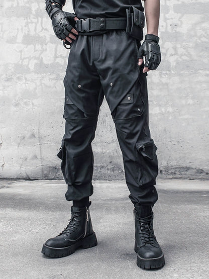 Functional Multi-Pocket Cuffed Cargo Pants WN22441