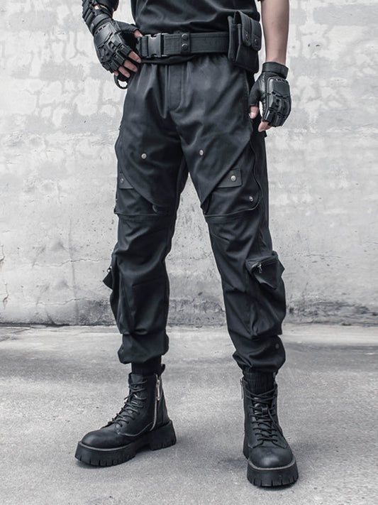 Functional Multi-Pocket Cuffed Cargo Pants WN22441