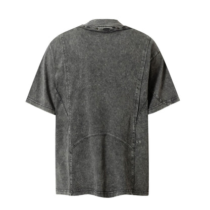 Studs Washed Short Sleeve T-Shirt WN26765