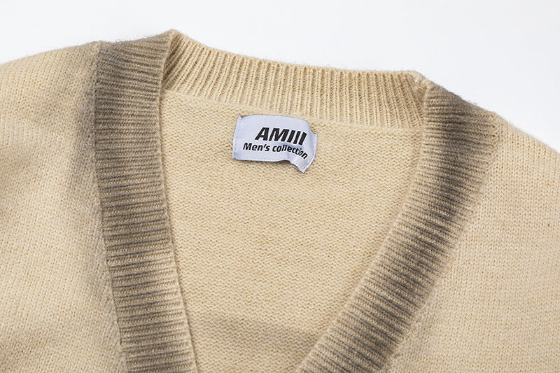 Oversize V-Neck Knit Cardigan WN11401