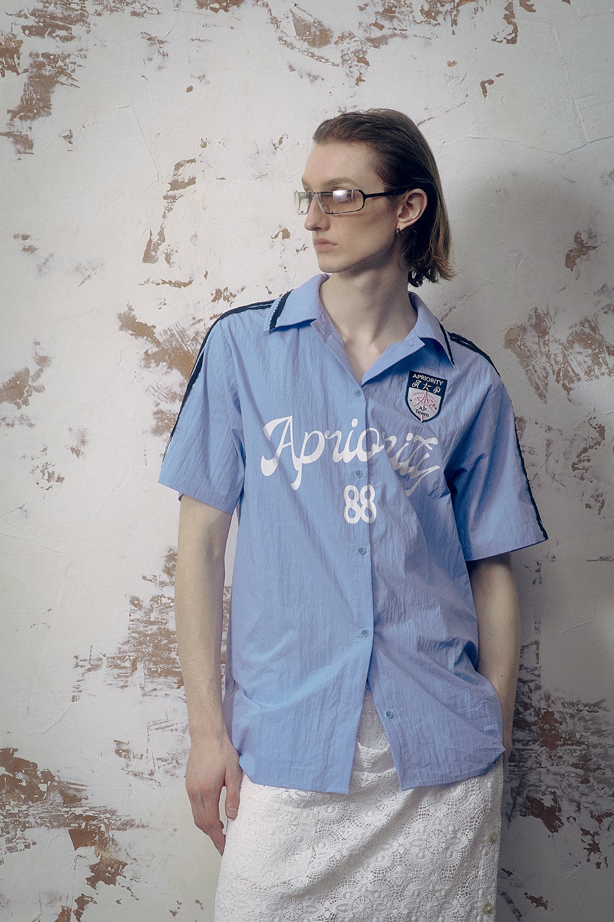 Graphic Screen Print Short Sleeve Shirt WN19033