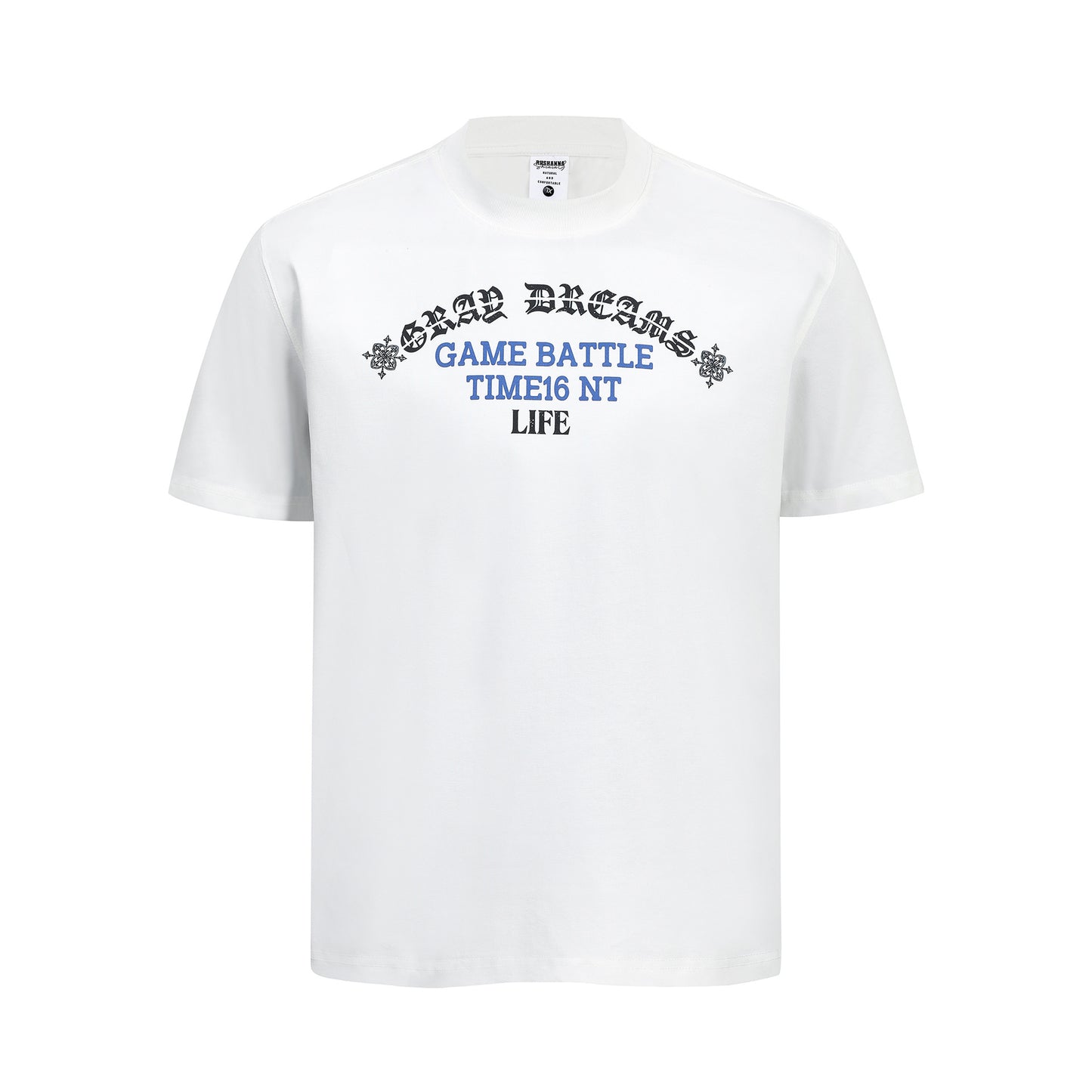 Gothic Letter Print Short Sleeve T-Shirt WN25962
