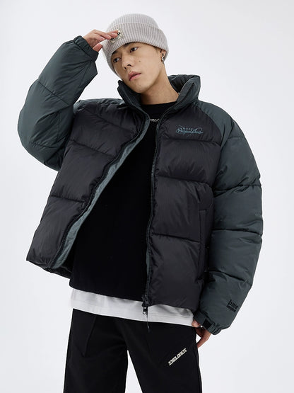 Contrast Color Thickened Puffer Jacket  WN8614