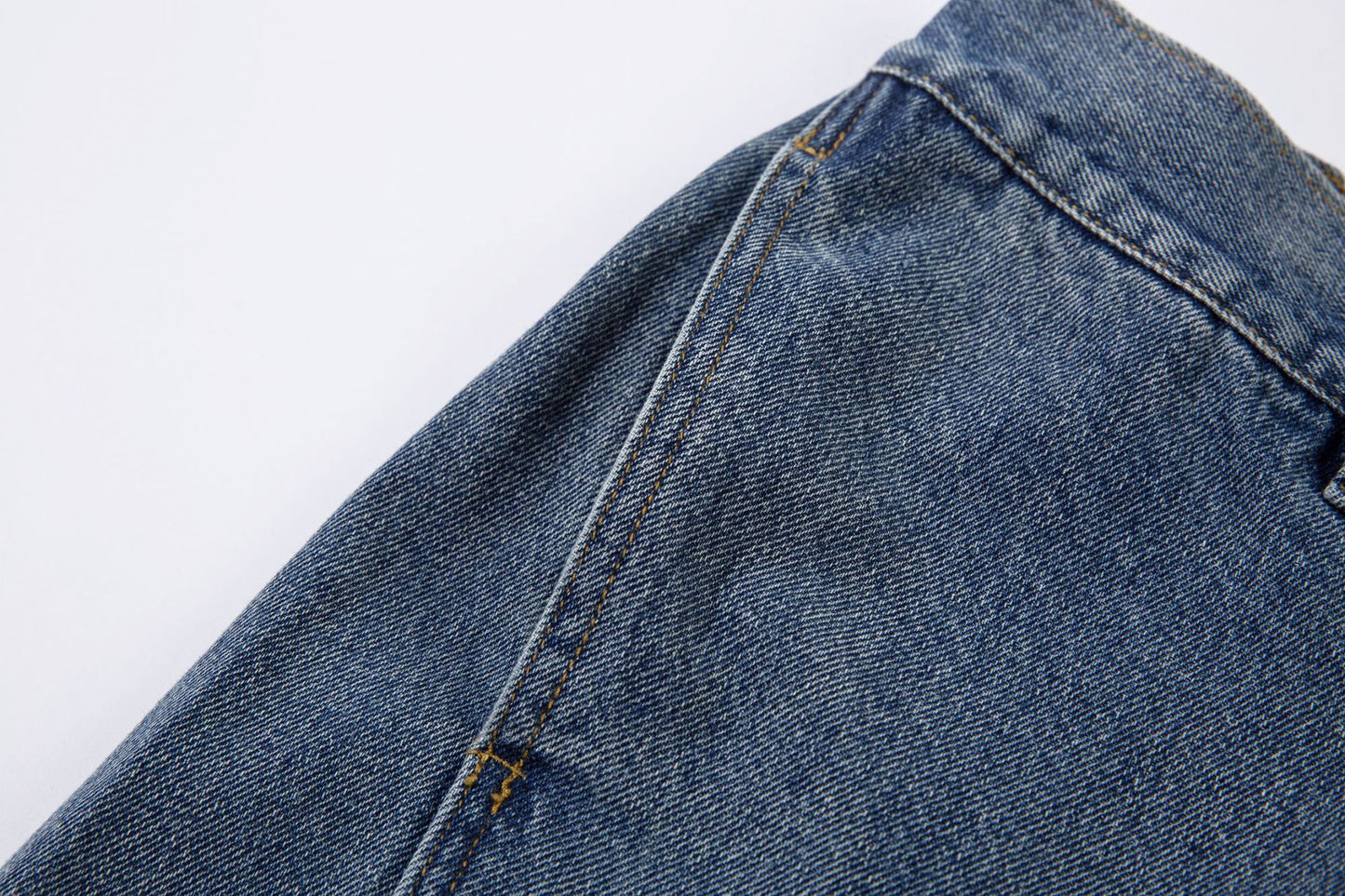 Washed Split-Design Denim Jeans WN13119