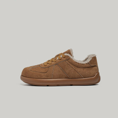 Fleece Lining Lace-Up Sneakers WN23523
