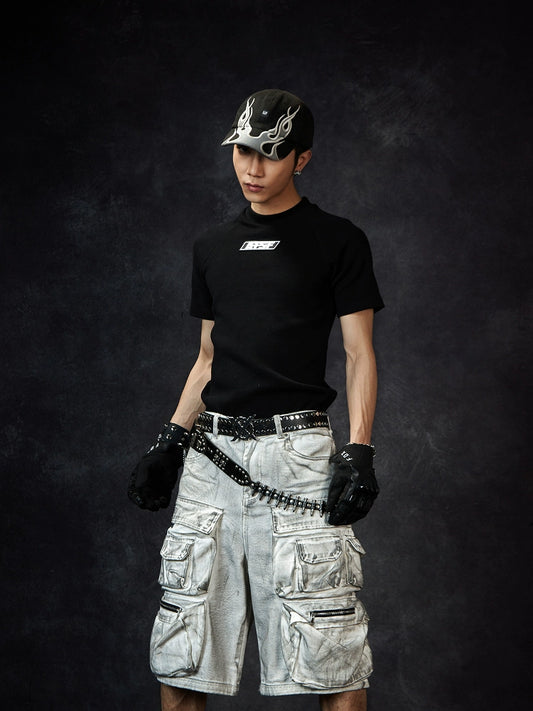 Graphic Letter Print Short Sleeve T-Shirt WN18432