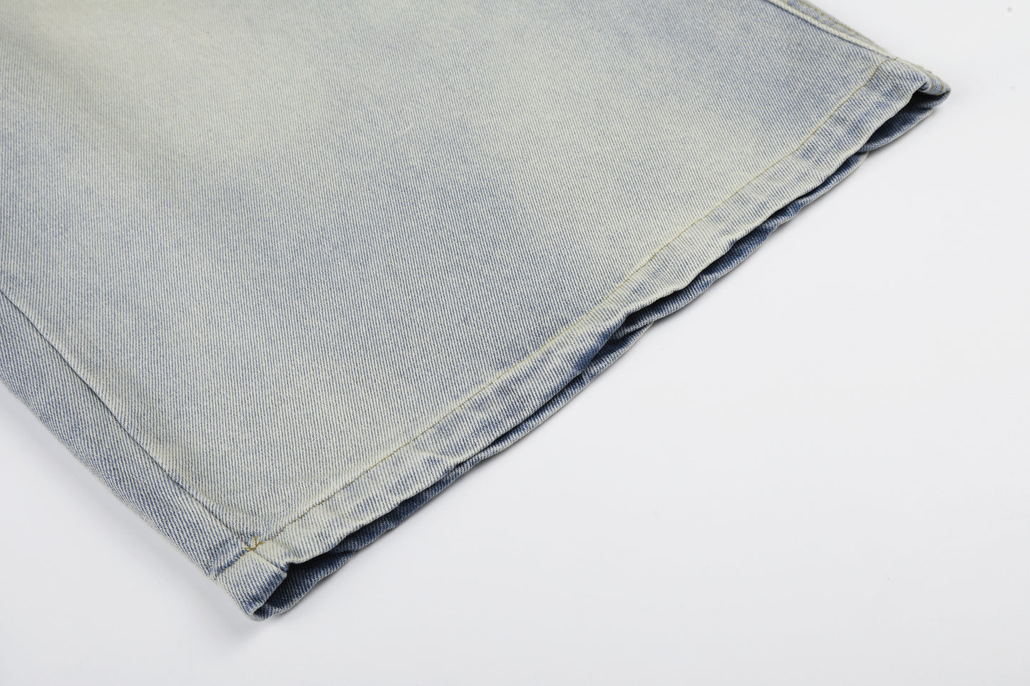 Letter Star Print Denim Half Jeans WN25412