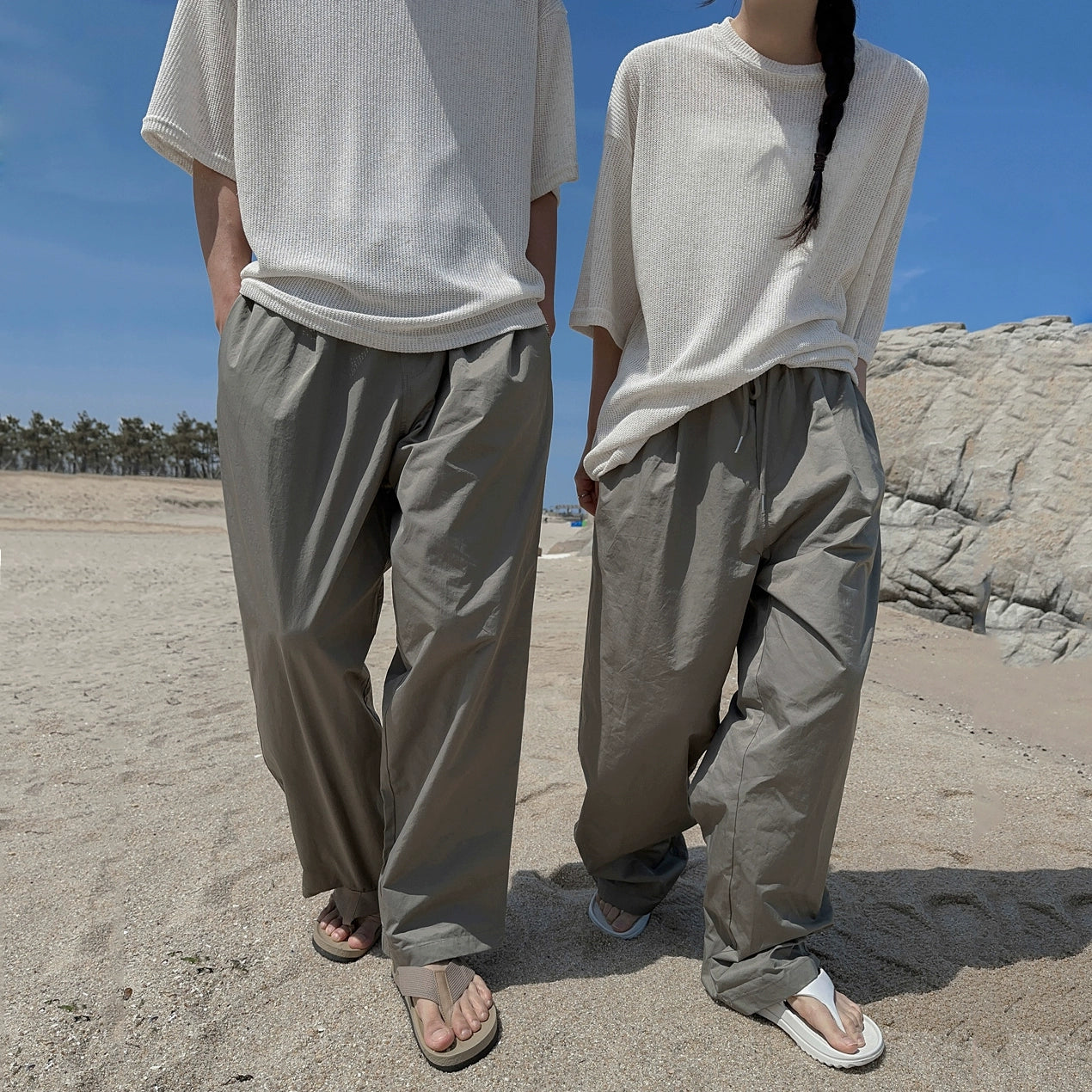 Relaxed Wide Leg Straight Pants WN20321