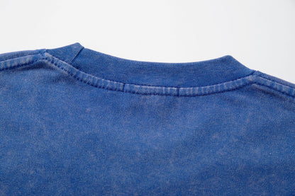 Washed Plain Short Sleeve T-Shirt WN26776