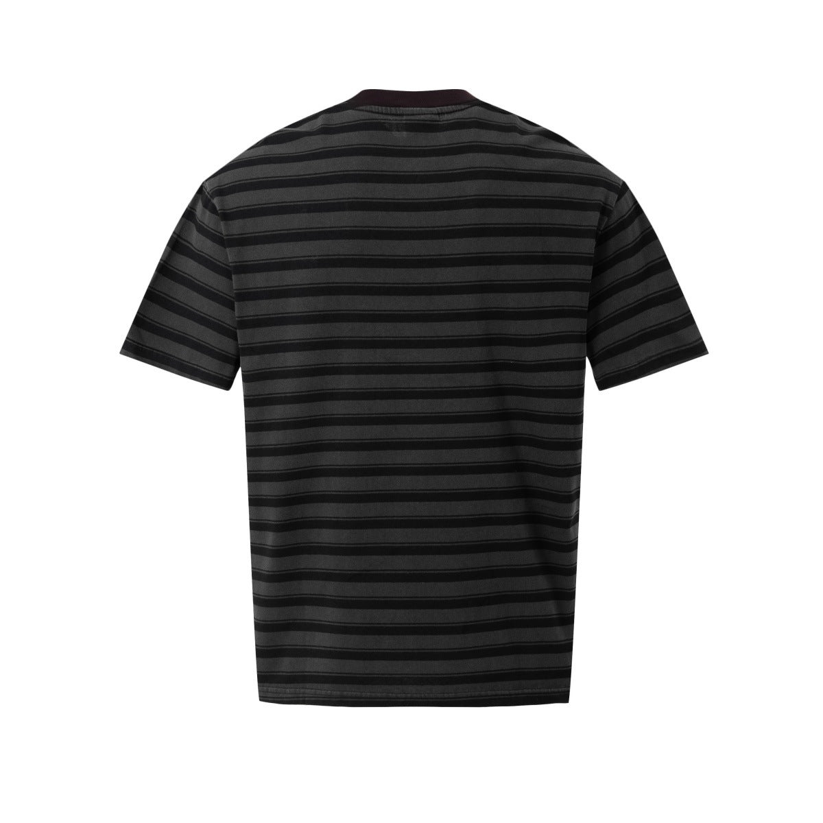 Striped Letter Print Oversize Short Sleeve T-Shirt WN25853
