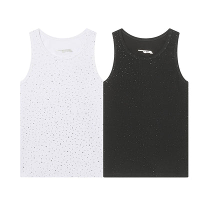 Studs Rhinestone Tank Top WN25551