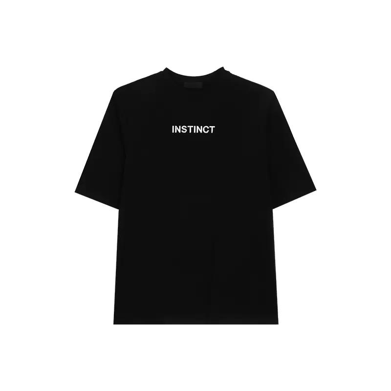 Letter Print Oversize Short Sleeve T-Shirt WN24922
