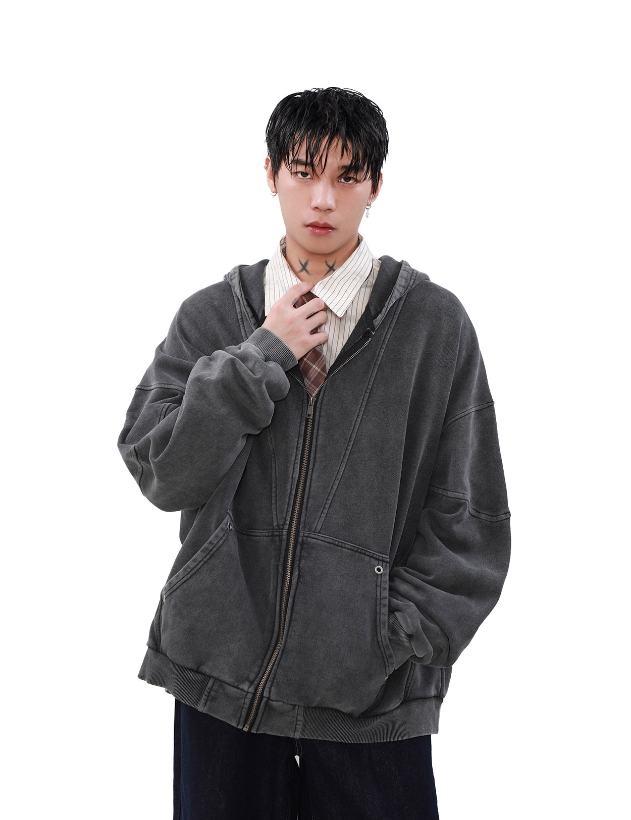 Heavyweight Oversize Zipper Hoodie WN8305