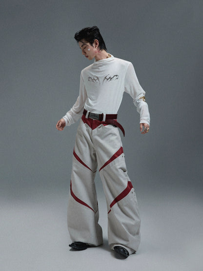 Mesh Cool-Touch Slim Metal Print Short Sleeve T-Shirt WN18351