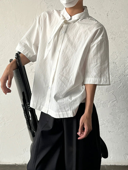 Ruffle Short Sleeve Shirt WN19974