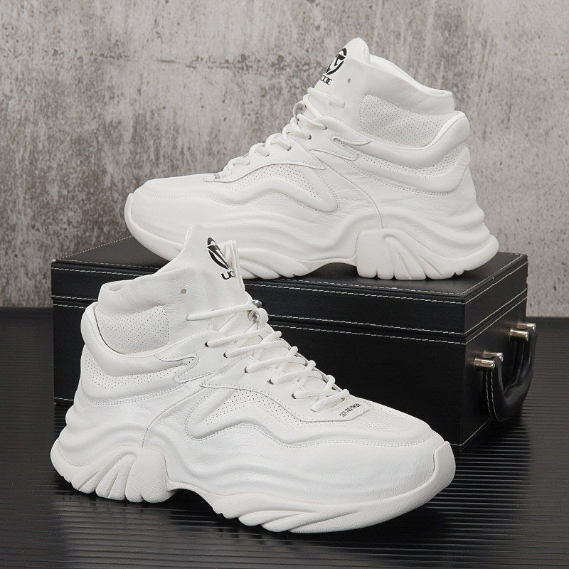 High-Top Panel Chunky Sole Sneakers WN24583
