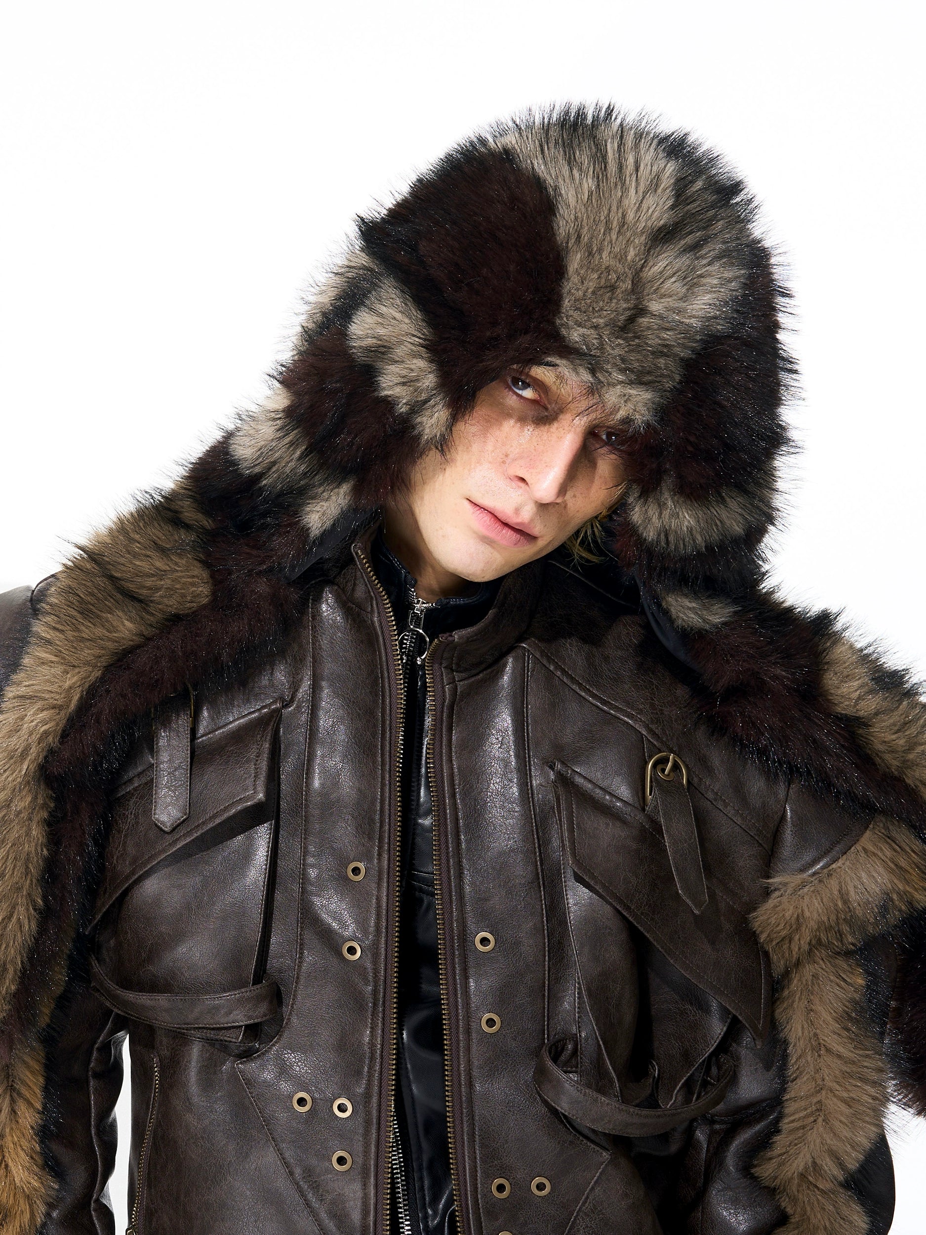 Fake Mink Fur Warm Earflap Hat WN21821