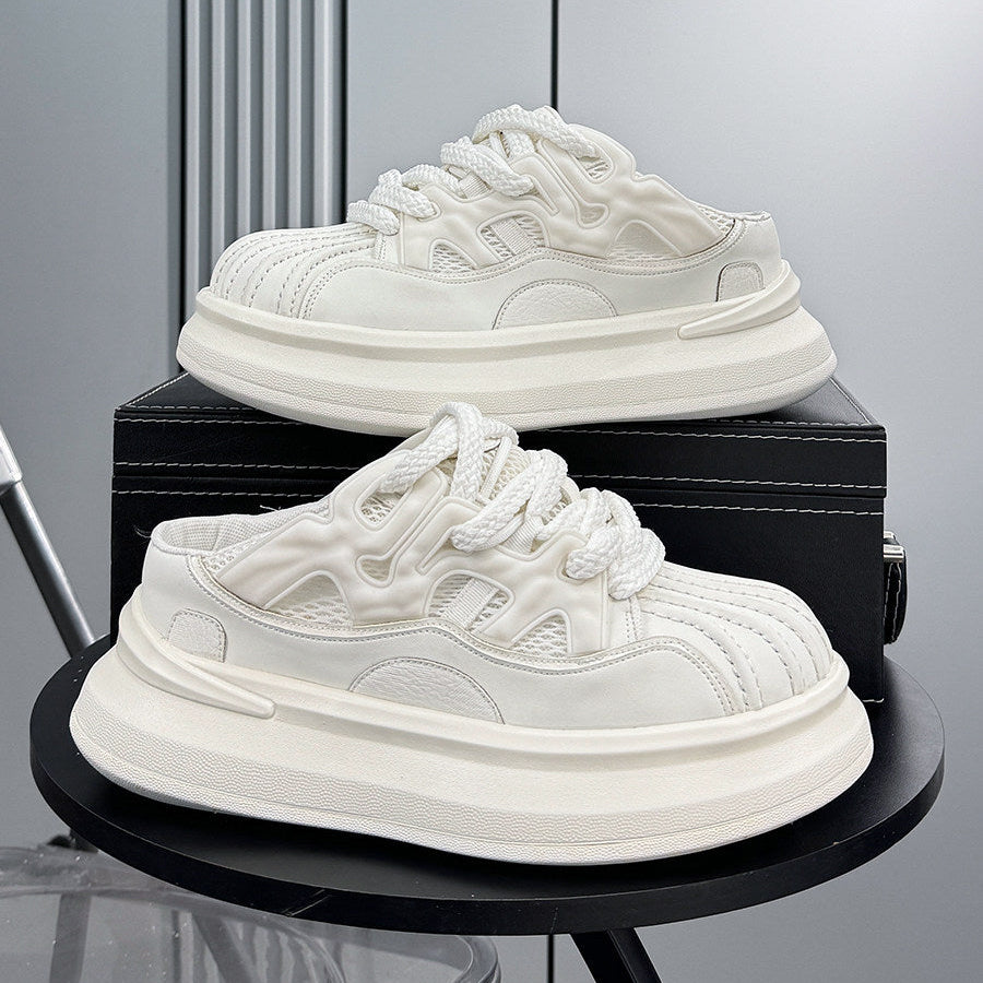 Thick-Sole Shell-Toe Slip-On Shoes WN24740