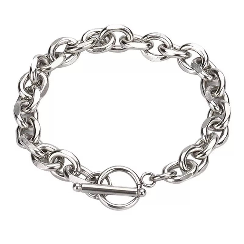 Cuban Chain Titanium Steel Bracelet WN19245