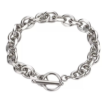 Cuban Chain Titanium Steel Bracelet WN19245