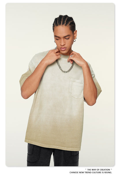 Washed Oversize Short-sleeve T-shirt WN6453