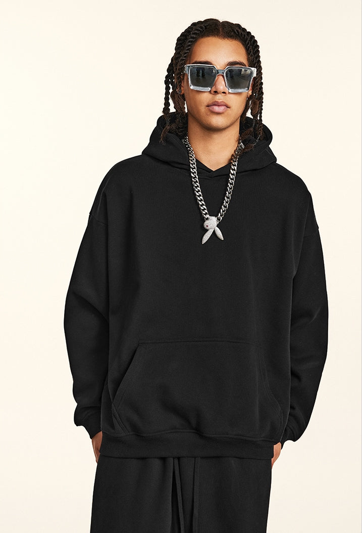 Fleece Linning Oversize Pullover Hoodie WN9938