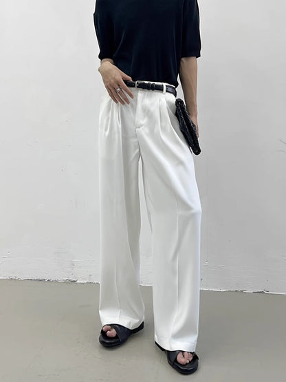 Plan High Waist Wide-Leg Straight Trousers WN7422