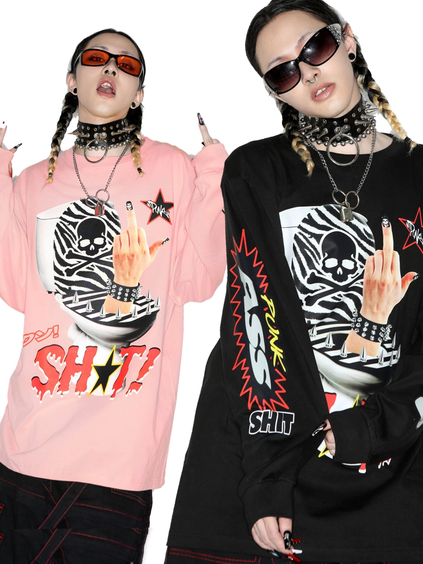 Graphic Letter Print Long Sleeve T-Shirt WN22250