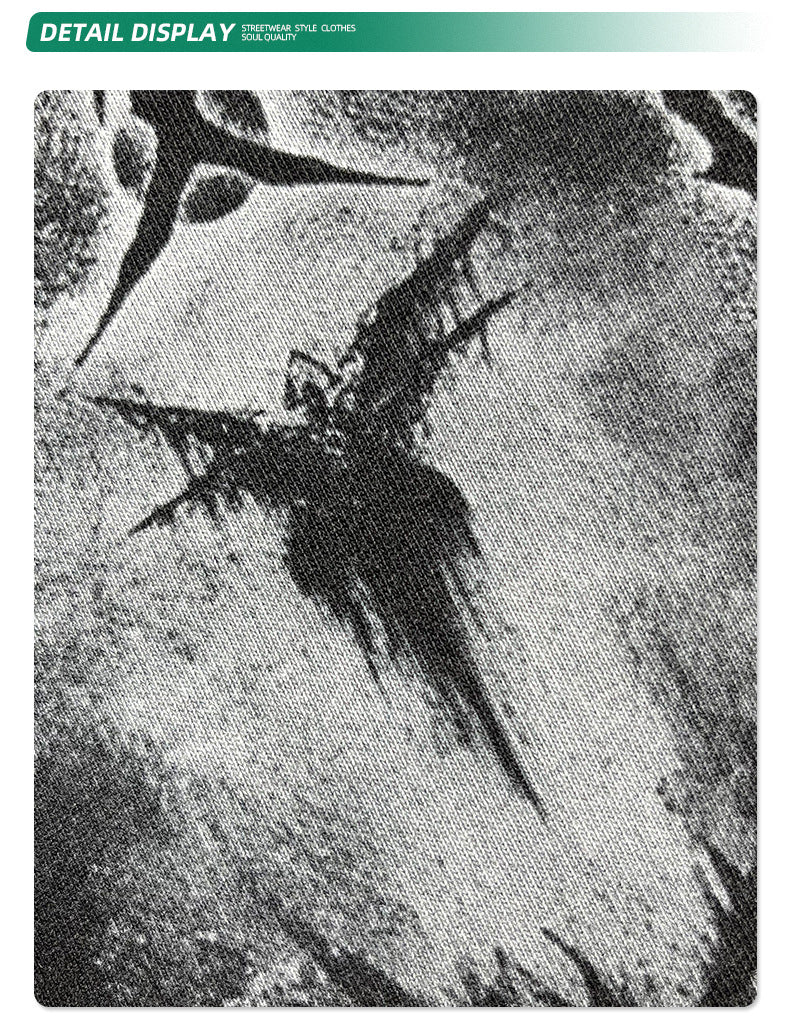 Fake Layered Round Neck Print Long Sleeve T-Shirt WN7815