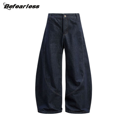 Panel Wide Leg Denim Jeans WN26279