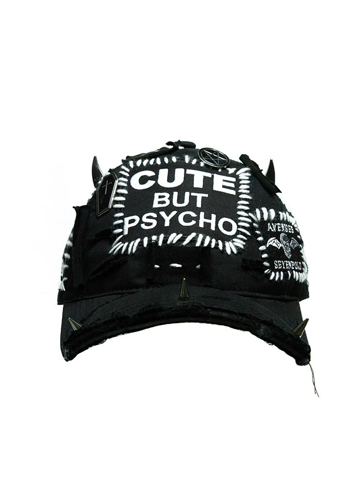 Patch Rivet Half-Brim Duckbill Hat WN21110