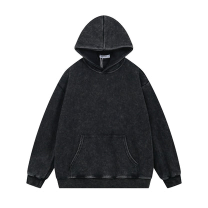 Wax Dye Fleece Lining Pullover Hoodie WN11476