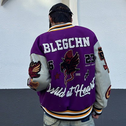 Heavyweight Embroidery Baseball Jacket WN23014