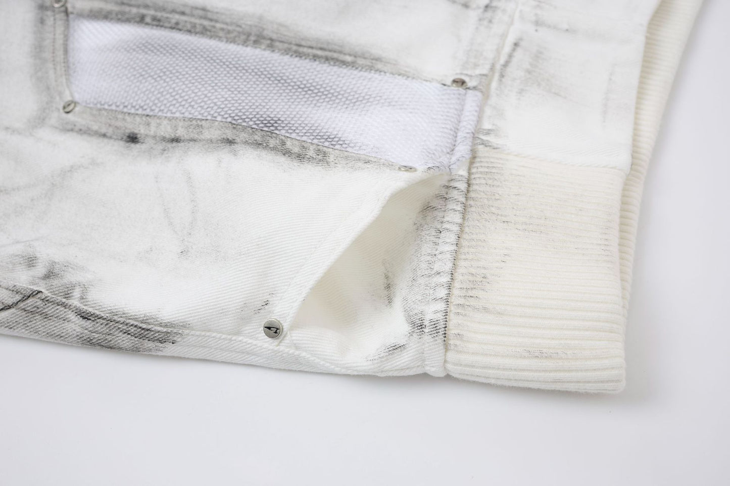 Damage Baggy Half Denim Jeans WN25584
