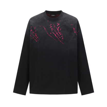 Washed Damage Long Sleeve T-Shirt WN23053